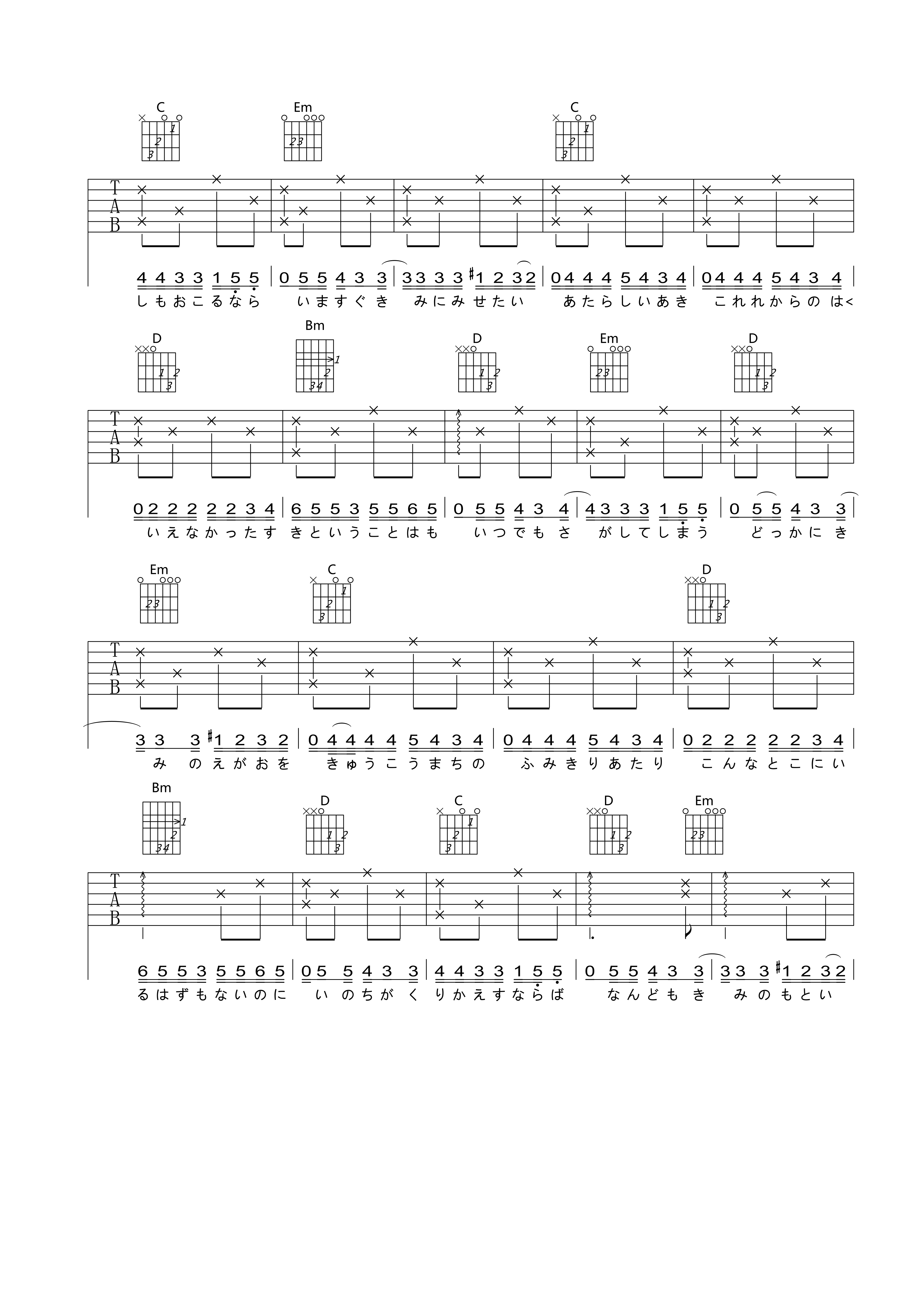 One-More-Time-One-More-Chance吉他谱7