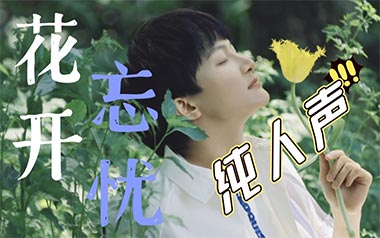 花开忘忧吉他谱_周深_降B转G调指法_图片六线谱