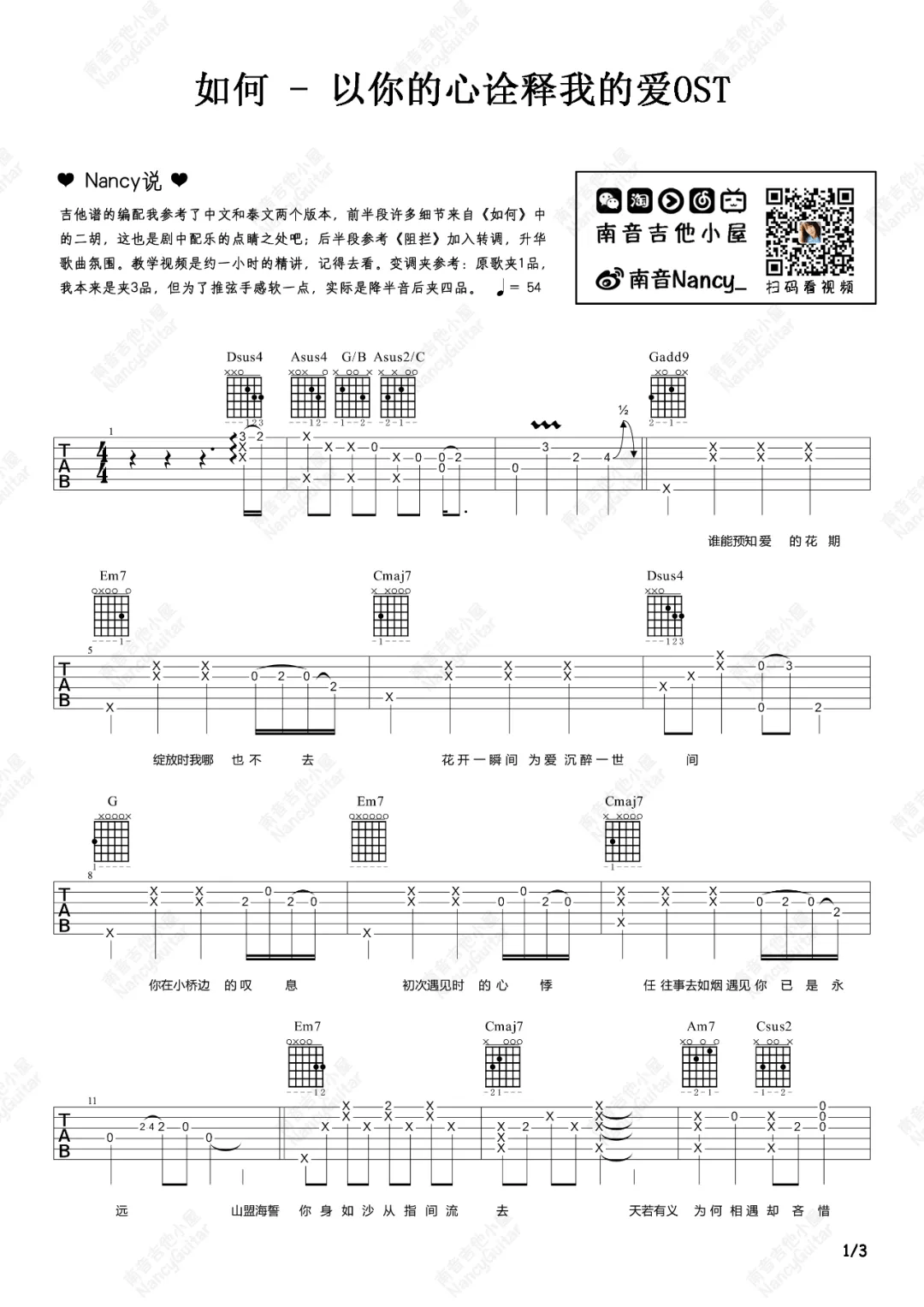 如何吉他谱1-PP-krit